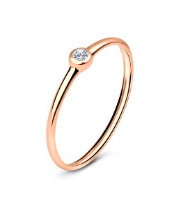 Rose Gold Plated Silver Rings NSR-533-RO-GP